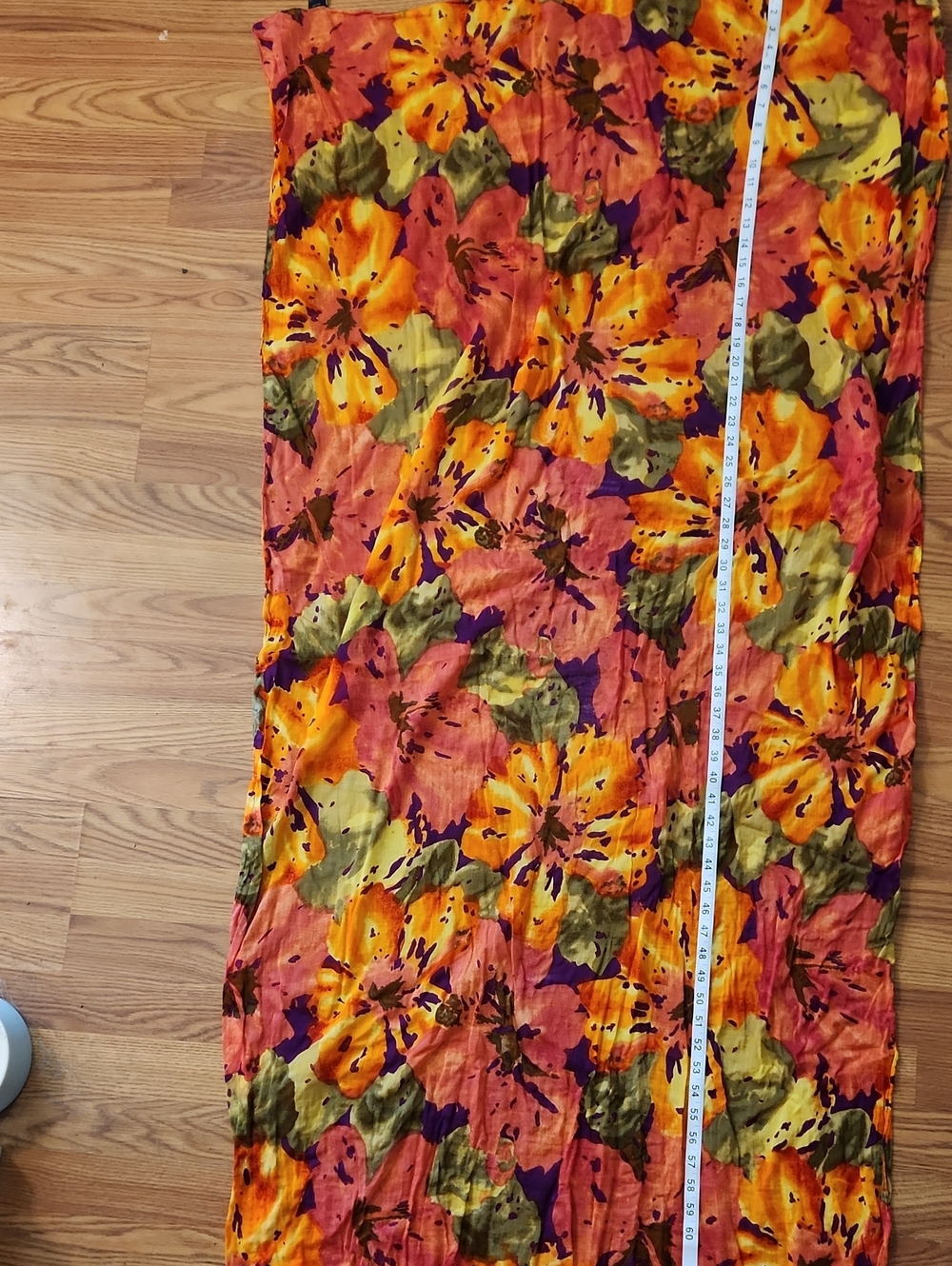 Vibrant Botanical 100% Cotton Scarf By Express